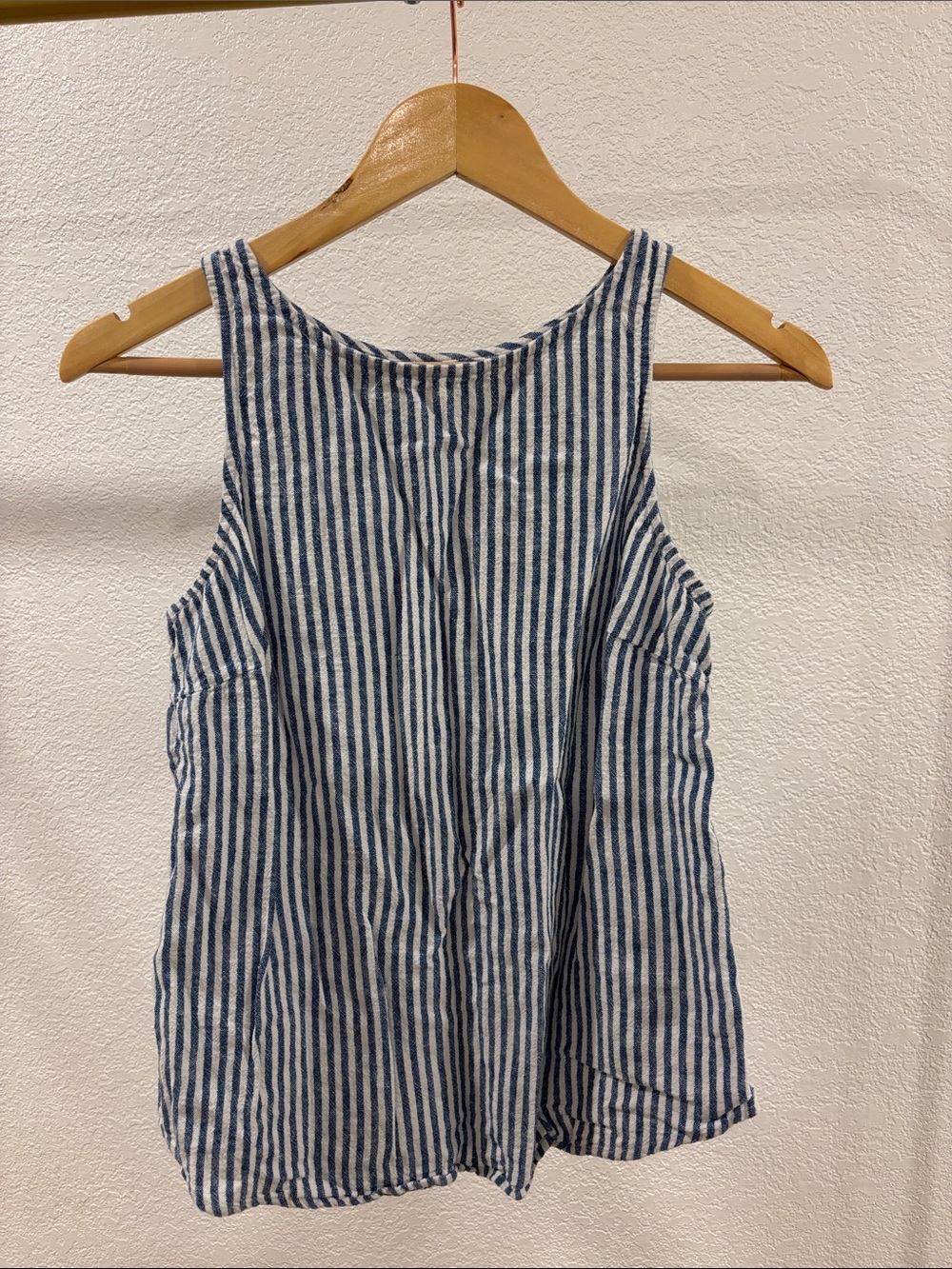 Universal Thread Blue and White Striped Tank Top
